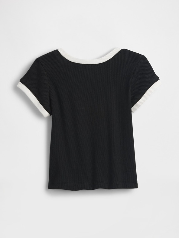 GAP Baby rebrasta majica s logom GAP