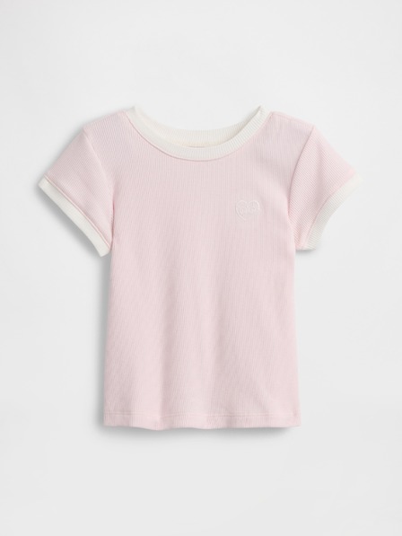 GAP Baby rebrasta majica s logom GAP