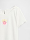 GAP Baby rebrasta majica s logom GAP
