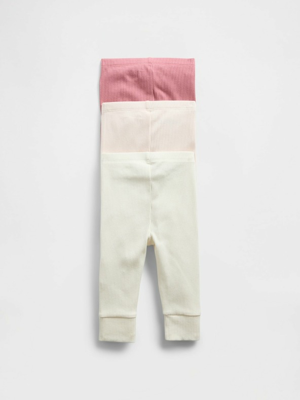 GAP Baby rebraste hlačice, 3 kom. GAP