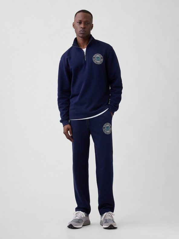 GAP Hlačice s logom Straight-Leg GAP