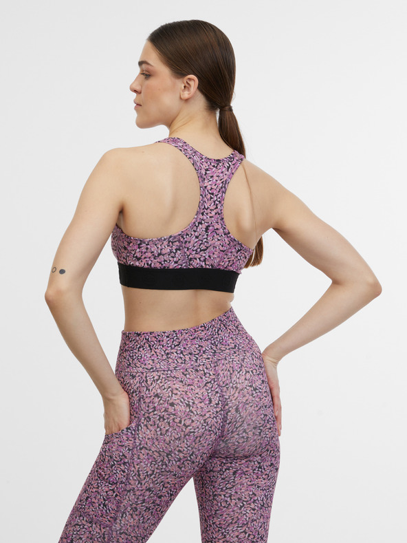 Orsay Svijetlo ljubičasti ženski sportski grudnjak s uzorkom ORSAY