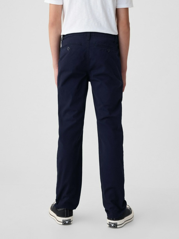 GAP Dječje khaki hlače ravnog rastezljivog kroja GAP