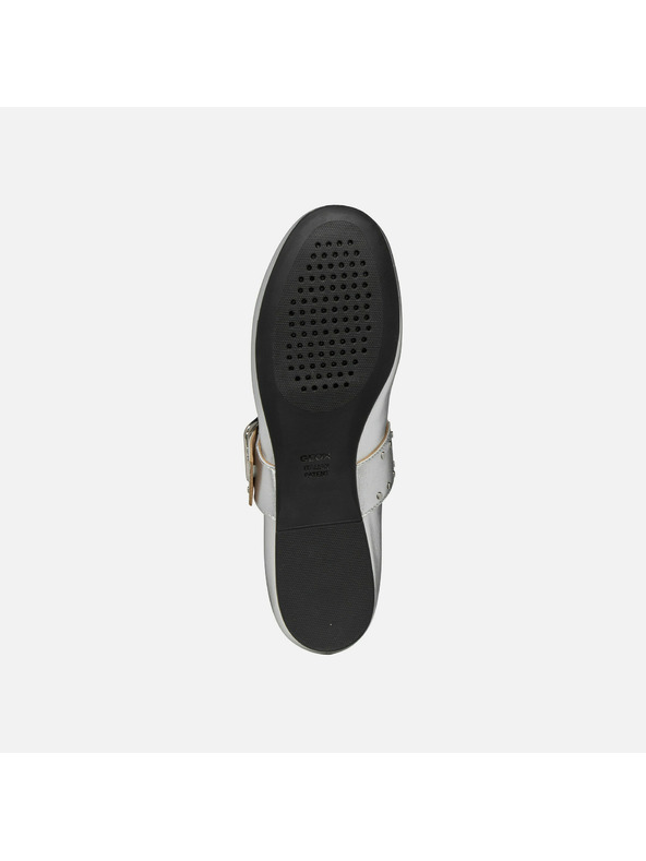 Geox Srebrne ženske balerine Geox New Palmaria