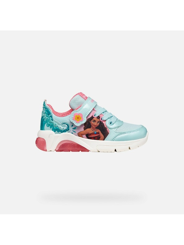 Geox Tirkizne djevojčinske svijetleće tenisice Geox Fadinlight
