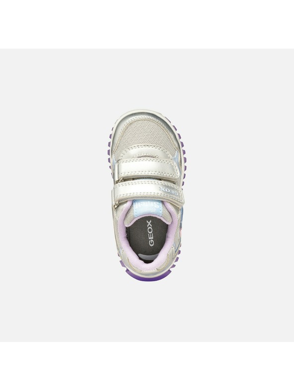 Geox Srebrne djevojčinske svijetleće tenisice Geox Lightyloo