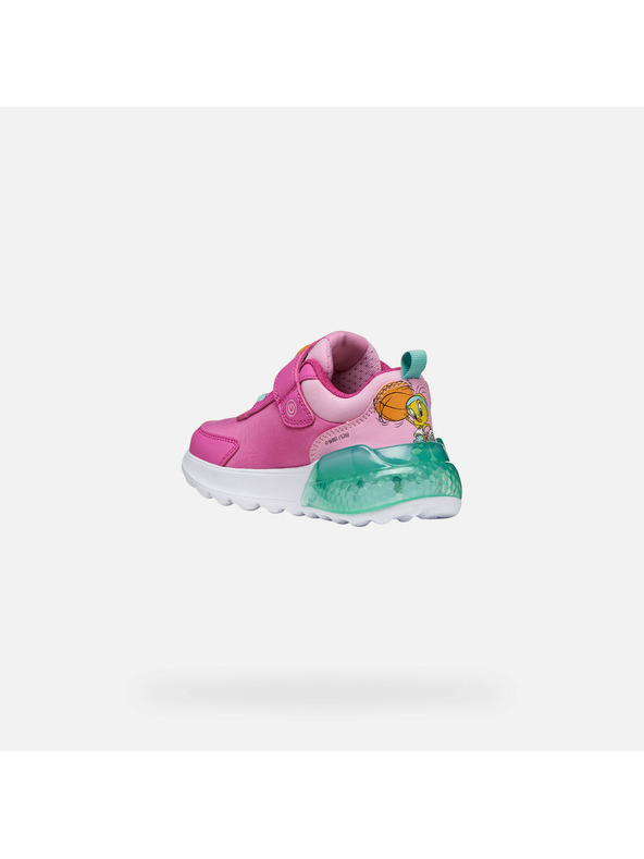 Geox Ružičaste djevojčinske svijetleće tenisice Geox Activart Illuminus