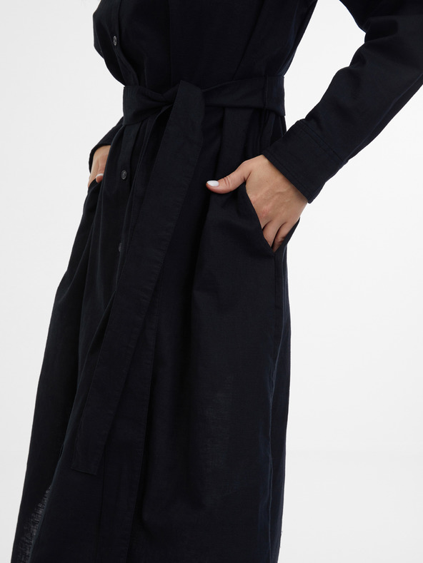 GAP Lanene košuljaste midi haljine GAP