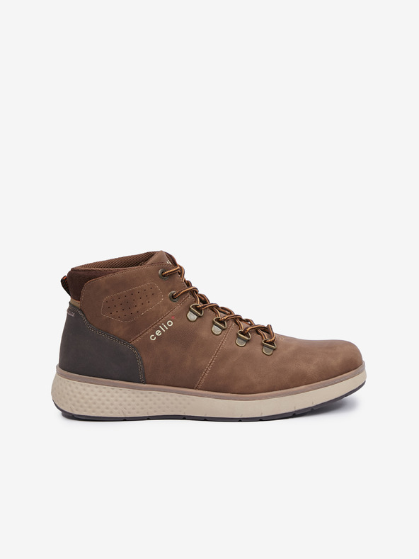 Celio Smeđe muške zimske gležnjače Celio