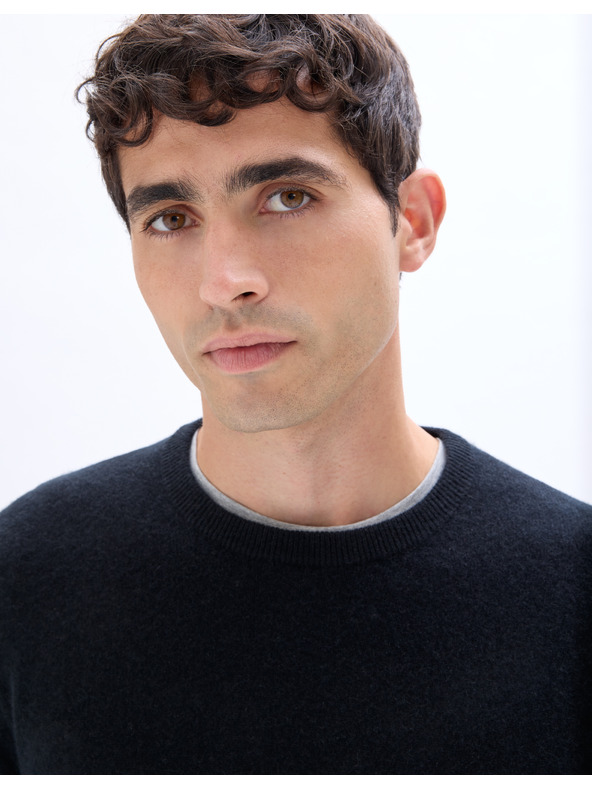 Celio Celio Jecloud crni muški pulover od kašmira