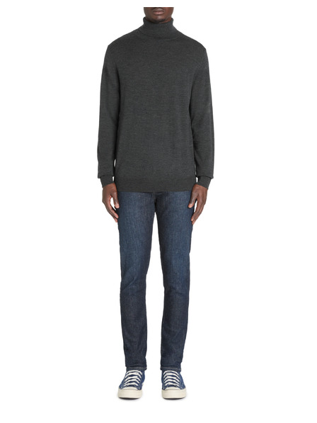 Celio Tamno sivi muški osnovni džemper s dolčevitom Celio Menos