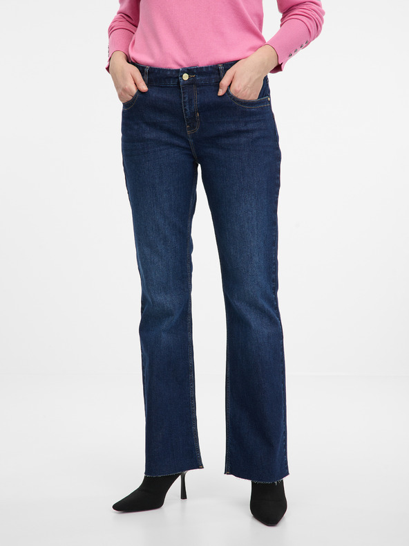 Orsay Tamnoplave ženske bootcut traperice ORSAY