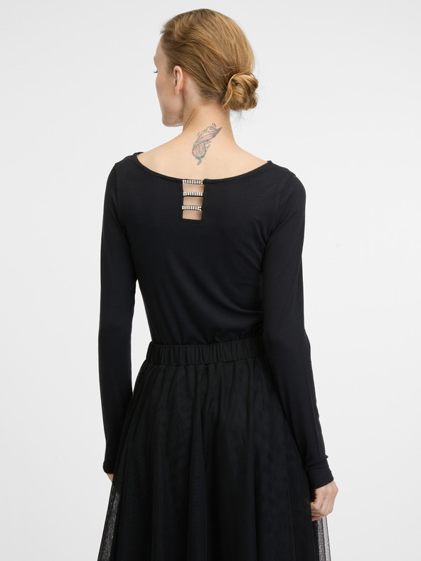 Orsay Crna ženska majica dugih rukava ORSAY