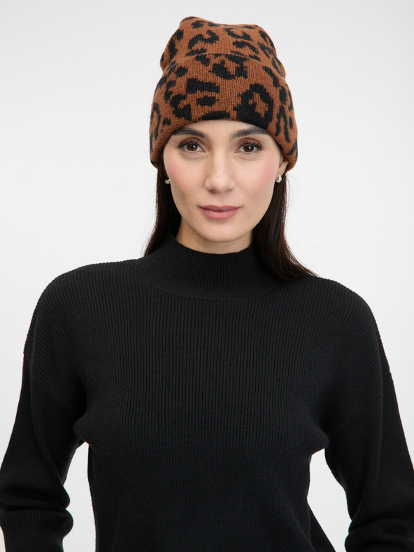 Orsay Smeđa ženska kapa s uzorkom ORSAY