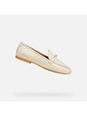 Geox Krem ženske mokasinke Geox New Palmaria