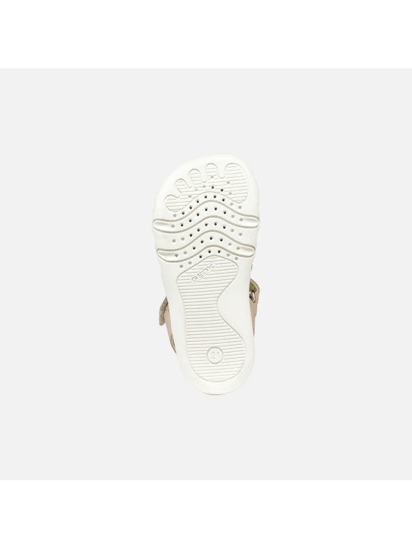 Geox Bež djevojačke barefoot sandale Geox Sandal Steppieup