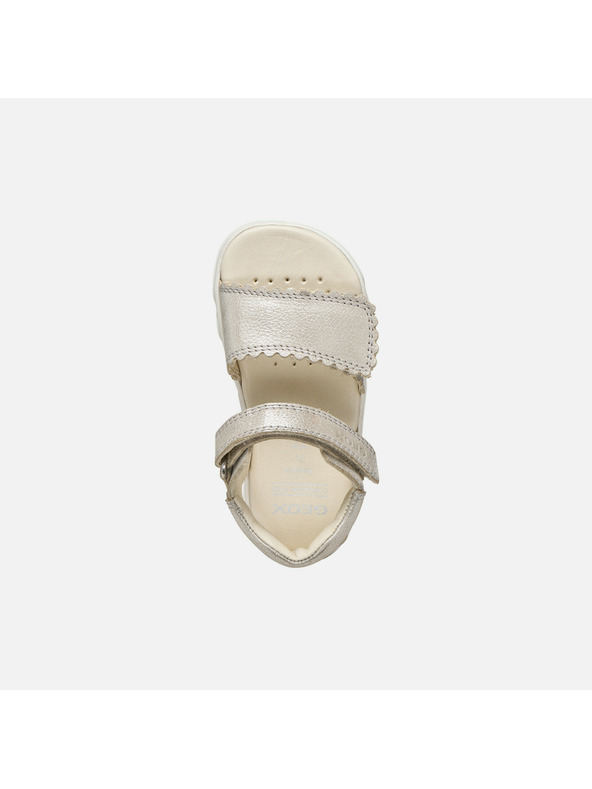 Geox Bež djevojačke barefoot sandale Geox Sandal Steppieup