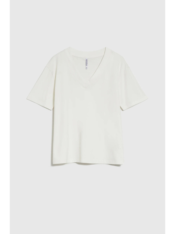 Moodo Bijeli top s V-izrezom Moodo