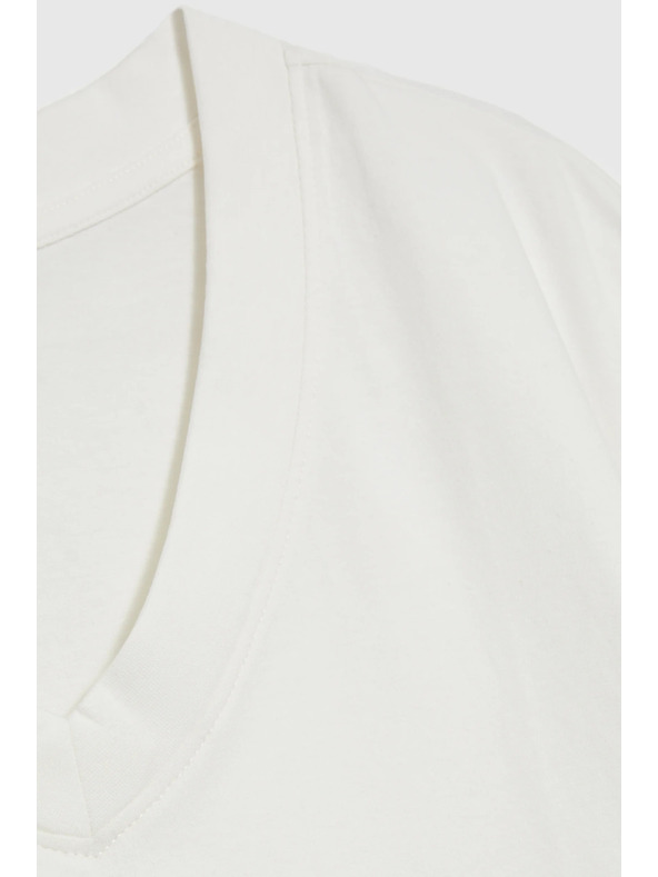 Moodo Bijeli top s V-izrezom Moodo