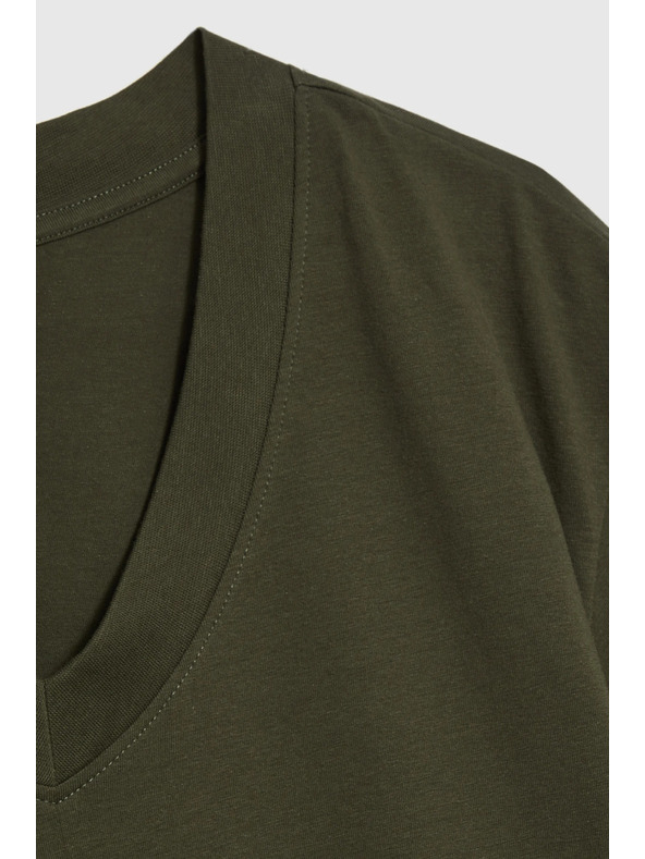 Moodo Maslinasti top s V-izrezom Moodo