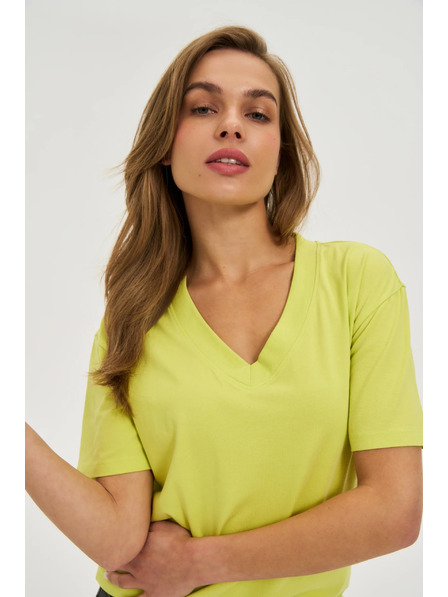 Moodo Žuti top s V-izrezom Moodo