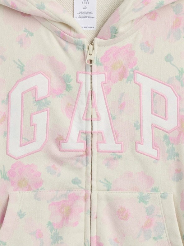 GAP Dječja majica s patentnim zatvaračem i logom GAP