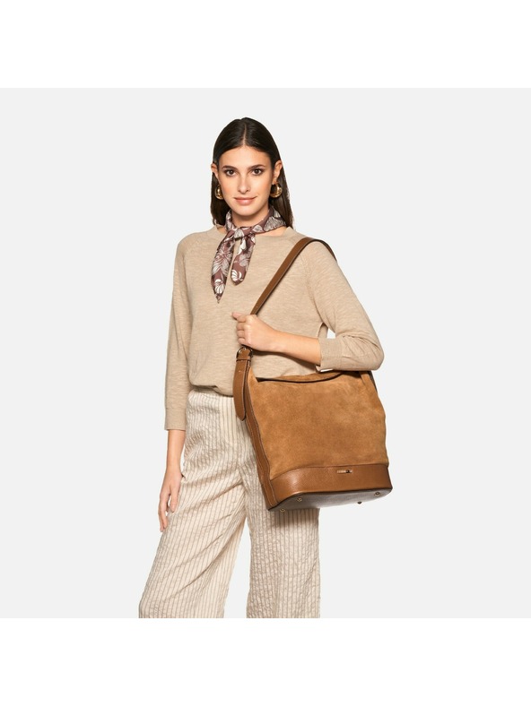 Geox Svijetlosmeđa ženska torba Geox Alnoire