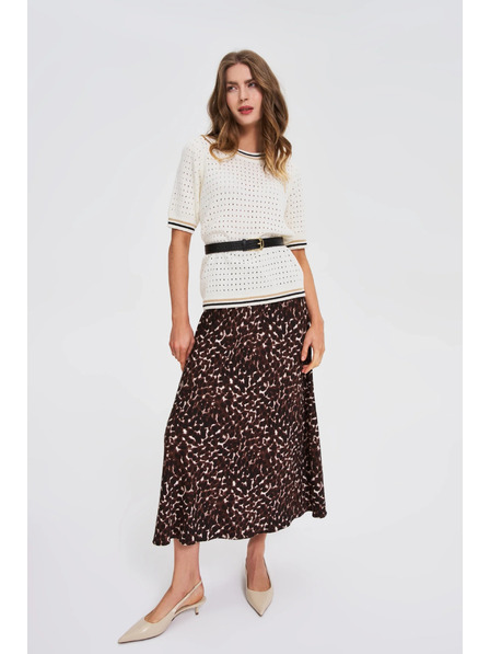 Moodo Pojas s životinjskim uzorkom crni Moodo