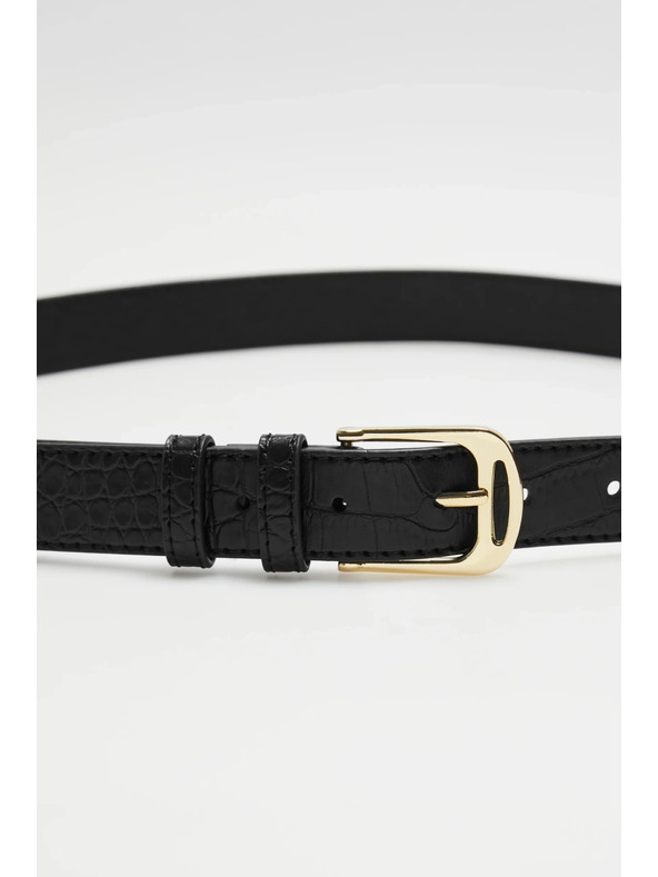 Moodo Pojas s životinjskim uzorkom crni Moodo