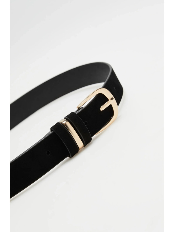 Moodo Glatki crni kaiš Moodo