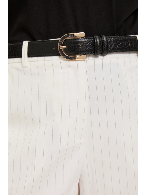 Moodo Kaiš s dekorativnom kopčom crni Moodo