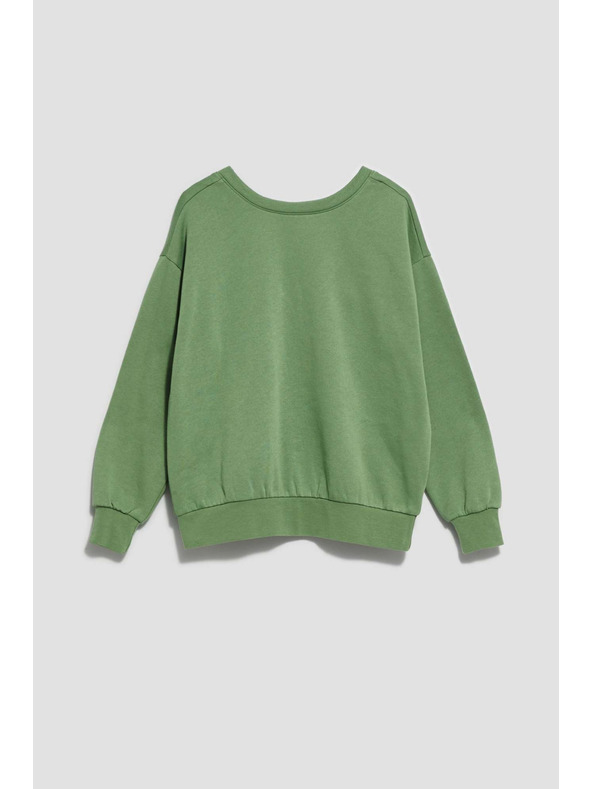 Moodo Bluza s izrezom na leđima maslinasta Moodo