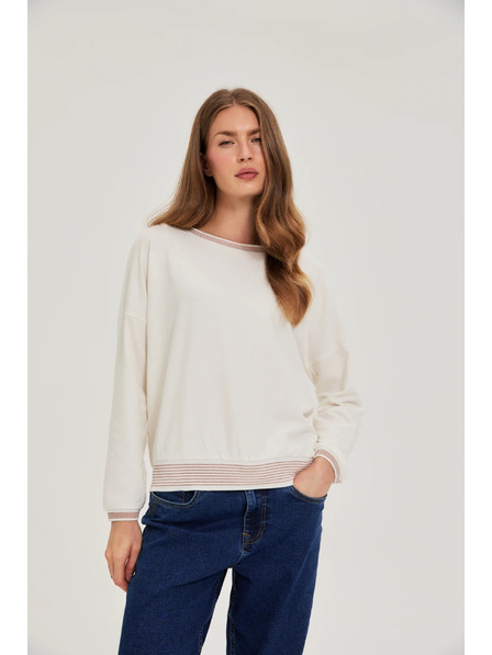 Moodo Cotton Sweatshirt Beige Moodo