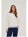 Moodo Pamučna dukserica bež Moodo