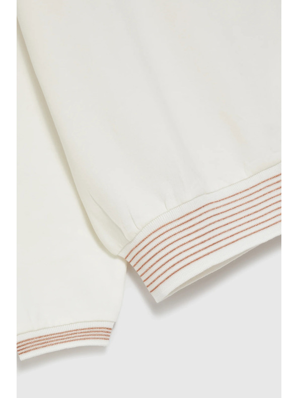 Moodo Pamučna dukserica bež Moodo