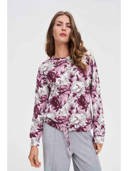 Moodo Floral Sweatshirt White Moodo