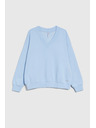 Moodo Bluza V-izreza svijetlo plava Moodo