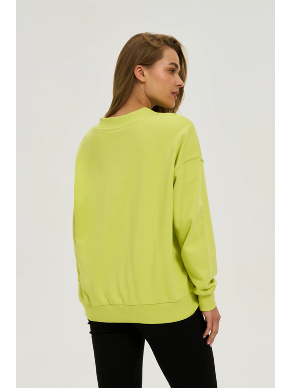 Moodo Bluza V-izreza limun zelena Moodo