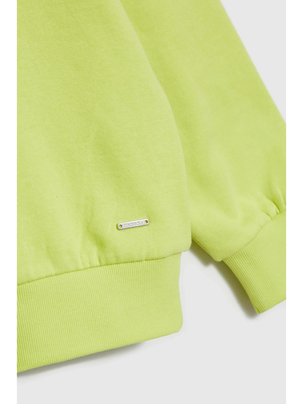 Moodo Bluza V-izreza limun zelena Moodo