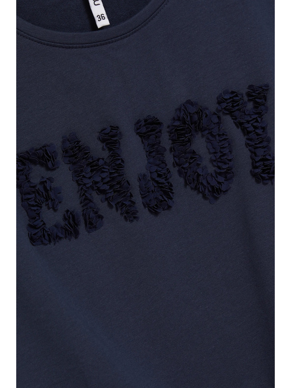 Moodo Pulover s kratkim rukavima tamno plavi Moodo