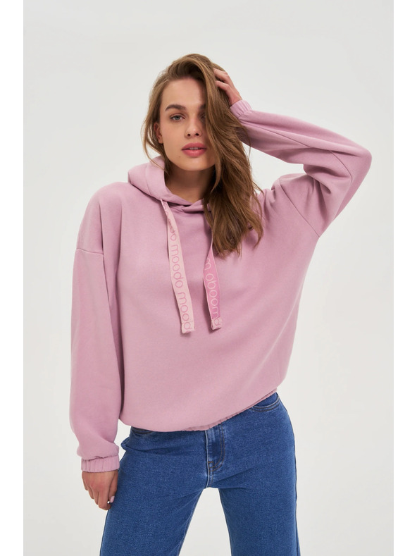 Moodo Dukserica s kapuljačom ružičasta Moodo