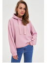 Moodo Dukserica s kapuljačom ružičasta Moodo