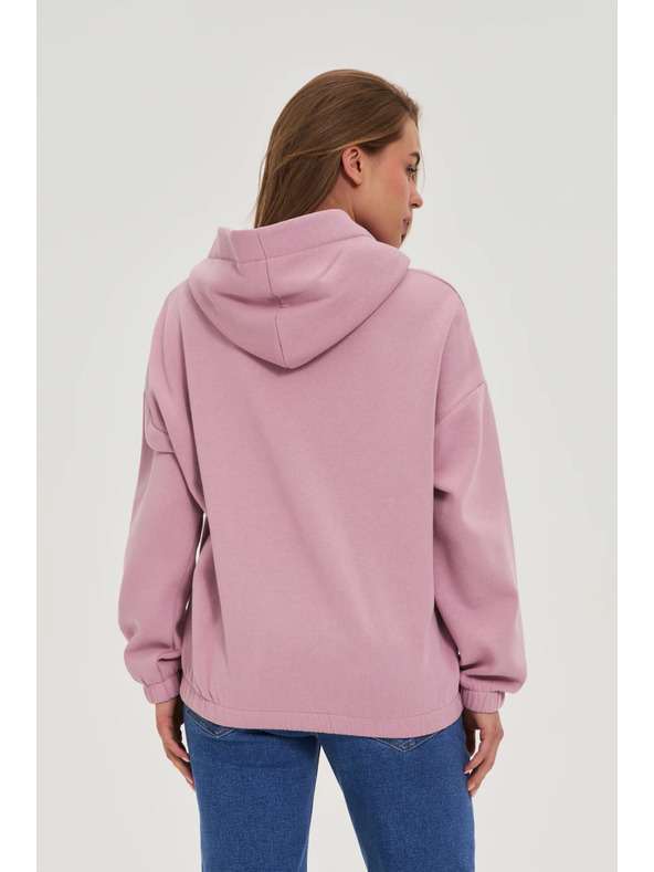 Moodo Dukserica s kapuljačom ružičasta Moodo