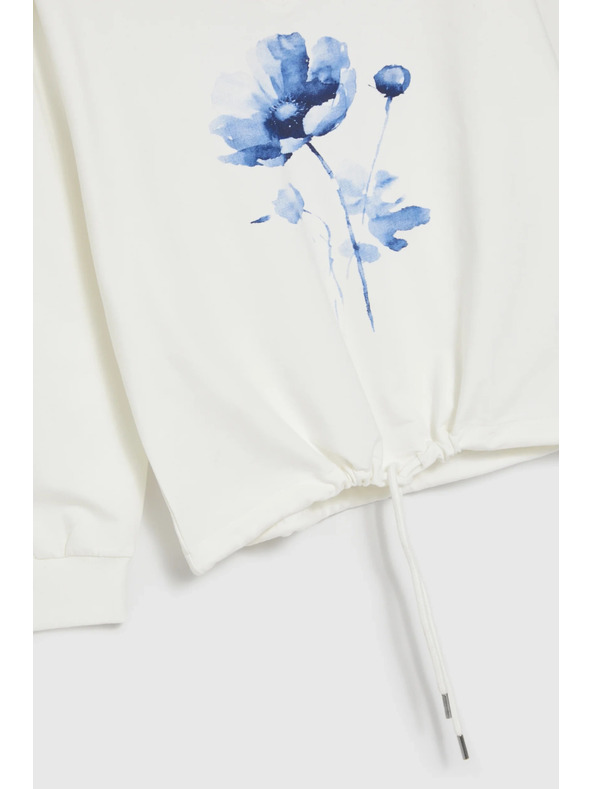 Moodo Pulover s printom bijeli Moodo