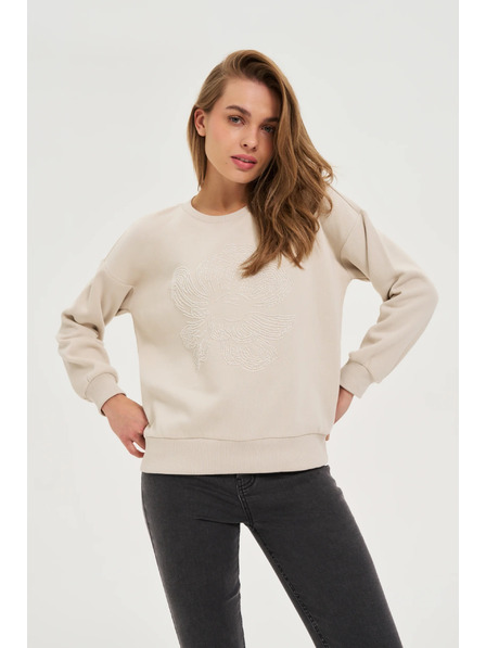 Moodo Bluza s aplikacijom bež Moodo