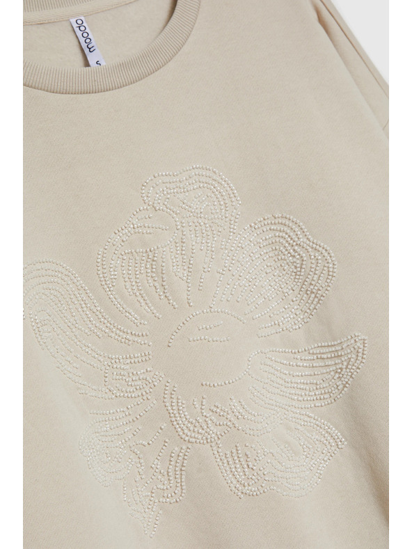 Moodo Bluza s aplikacijom bež Moodo