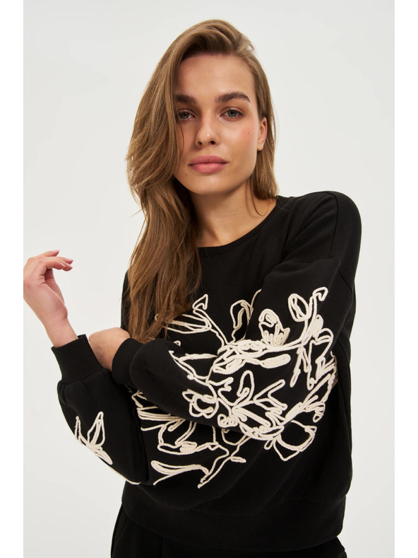 Moodo Bluza s aplikacijom crna Moodo