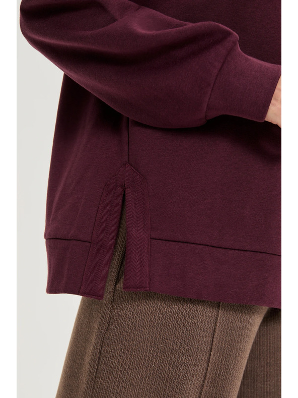 Moodo Dukserica s kapuljačom boja vina Moodo