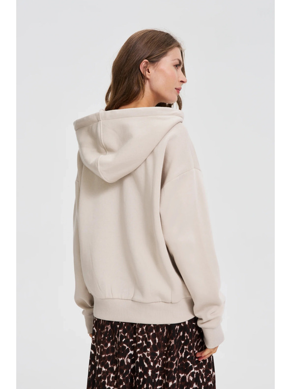 Moodo Dukserica s kapuljačom bež Moodo