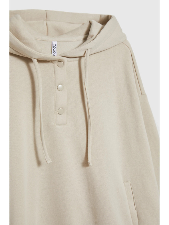 Moodo Dukserica s kapuljačom bež Moodo